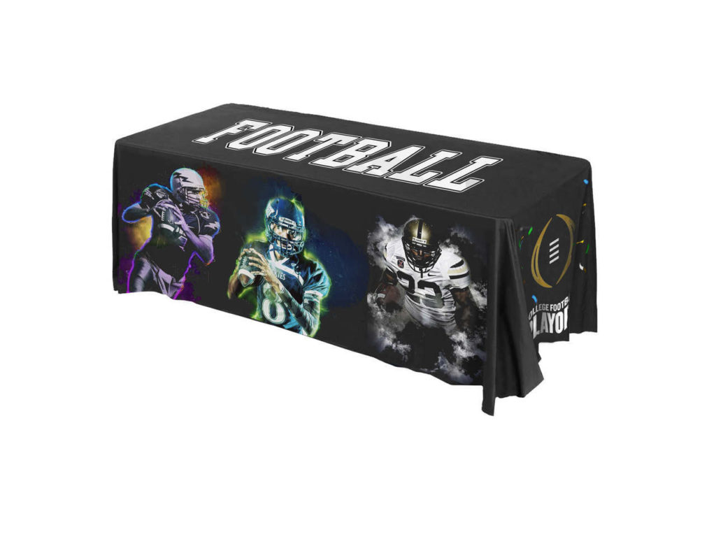 all over printed football tablecloth