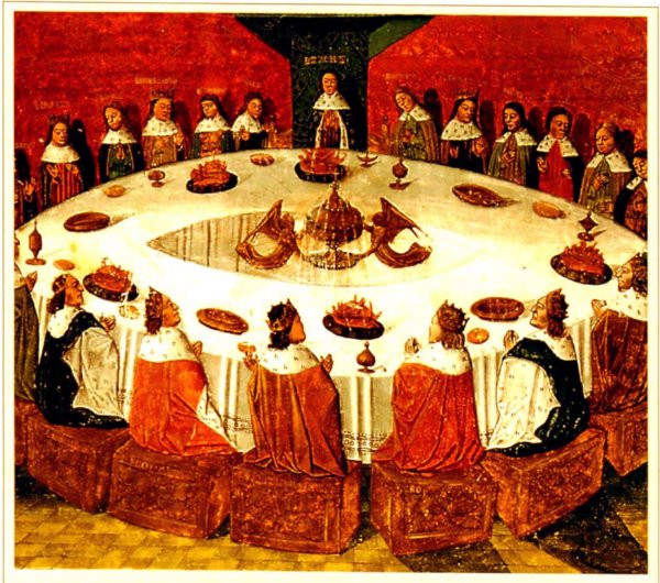 knights at a large round table